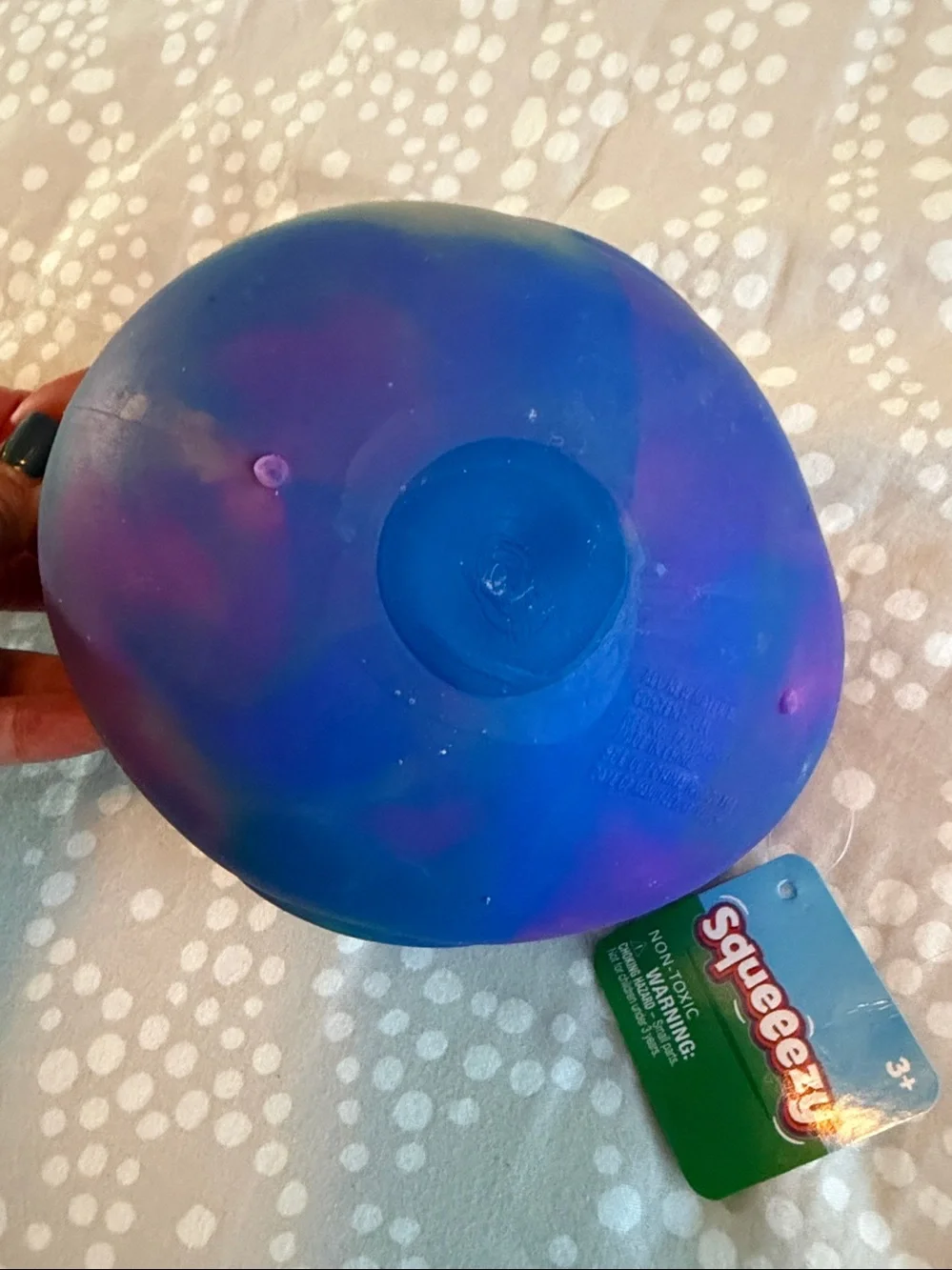 Squeeze Tie-Dye large Duck Toy - Blue Green, pink Purple Orange NWT